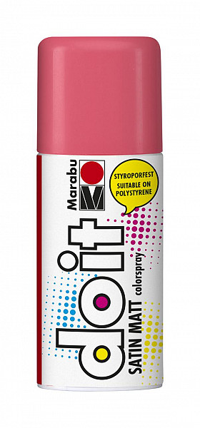 Marabu Akrylová barva Satin Matt ve spreji 150ml - růžovočervená matná