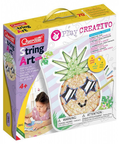 String Art Fancy Play Creativo - – kreslení pomocí nití a kolíčků