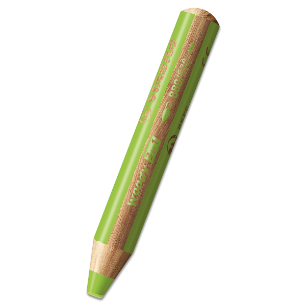 Pastelka STABILO Woody 3v1 zelená světlá