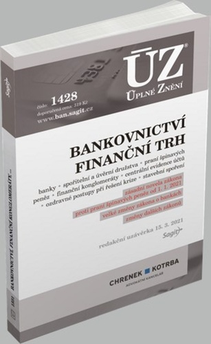 ÚZ č. 1541 - Bankovnictví, Finanční konglomeráty, Stavební spoření, Centrální evidence účtů