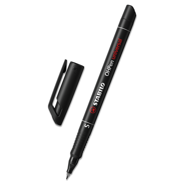 Popisovač permanentní STABILO OHPen S černý (04mm)