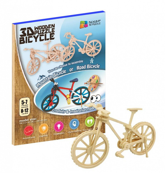 NiXiM Dřevěné 3D puzzle - Kolo