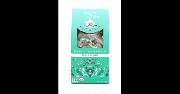 English Tea Shop Čaj Brusinka, ibišek, šípek, 15 pyramidek