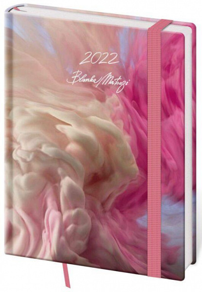 Diář 2022 Vario - Matragi Pink s gumičkou, týdenní, B6