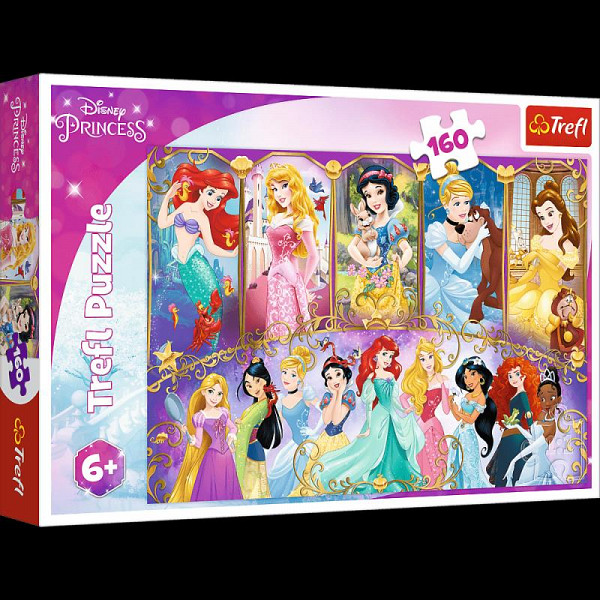 Trefl Puzzle Disney Princess - Portréty princezen / 160 dílků