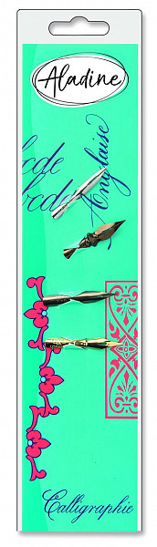 Kaligrafická perka Aladine pro anglickou kaligrafii 4 ks