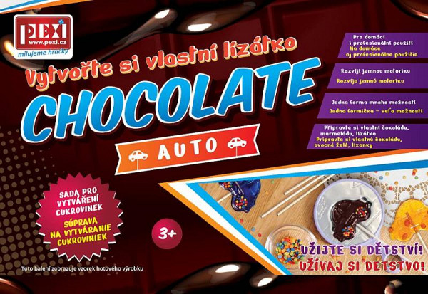 PEXI CHOCOLATE ART /  Vytvořte si vlastní lízátko - Auto