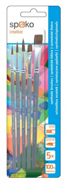 Spoko sada syntetických štětců mix druhů
