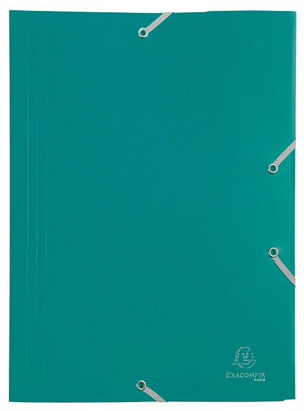 Exacompta spisové desky s gumičkou - zelené