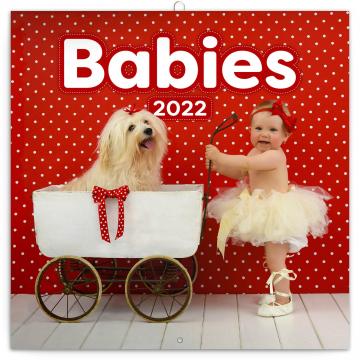 Kalendář 2022 poznámkový: Babies – Věra Zlevorová, 30 × 30 cm