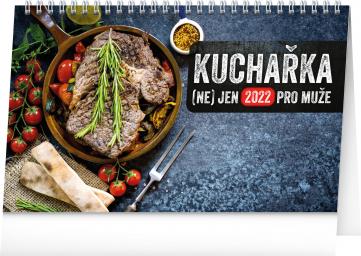 Kalendář 2022 stolní: Kuchařka (ne)jen pro muže, 23,1 × 14,5 cm