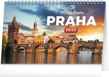 Kalendář 2022 stolní: Praha – Miluju Prahu, 23,1 × 14,5 cm