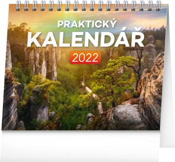 Kalendář 2022 stolní: Praktický kalendář, 16,5 × 13 cm