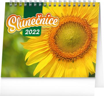 Kalendář 2022 stolní: Slunečnice, s citáty, 16,5 × 13 cm