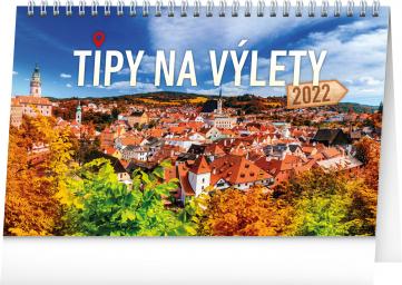 Kalendář 2022 stolní: Tipy na výlety, 23,1 × 14,5 cm
