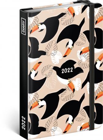 Diář 2022: Tukani - týdenní, 11 x 16 cm