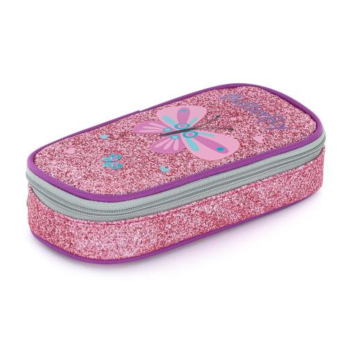 Pouzdro etue komfort, třpytivý efekt Motýl