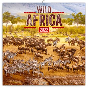 Kalendář 2022 poznámkový: Divoká Afrika, 30 × 30 cm