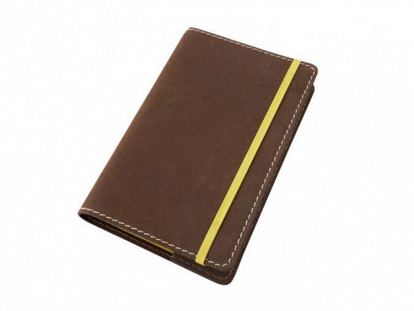 Kožený obal na diář Moleskine S 14 x 9 cm - kůže hnědá Nubuk