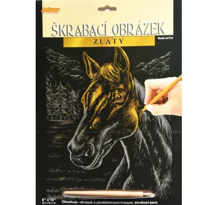 ArtLover Sada Škrabací obrázek - zlatý 20,3 x 25,4 cm/mix 6 motivů