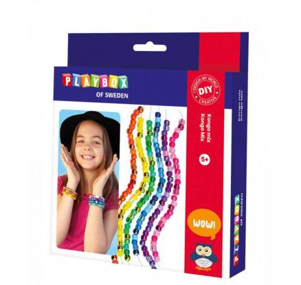 Playbox Sada barevné náramky z korálků