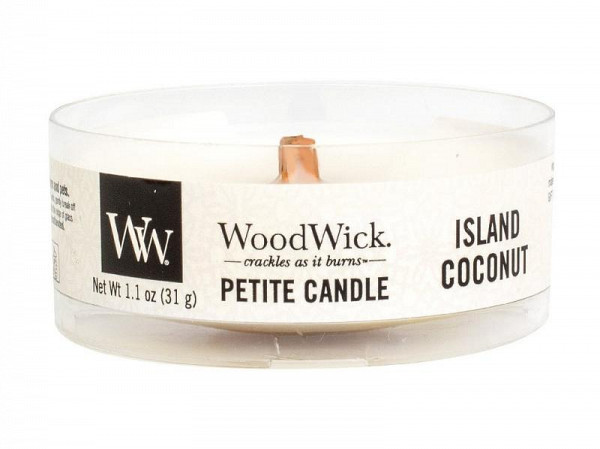 WoodWick Island Coconut svíčka petite 31g