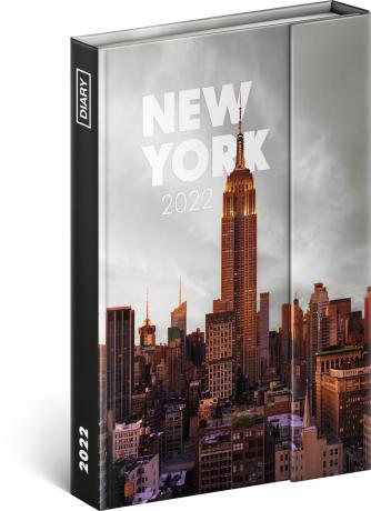 Diář 2022: New York - týdenní, magnetický, 11 x 16 cm