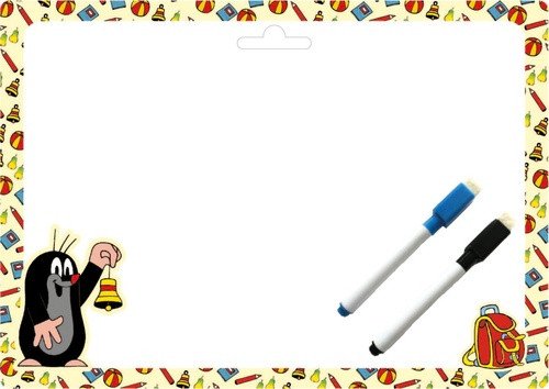 Krtek 3 - Stíratelná tabulka A4