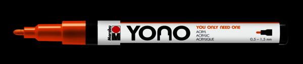 Marabu YONO akrylový popisovač 0,5-1,5 mm - oranžový