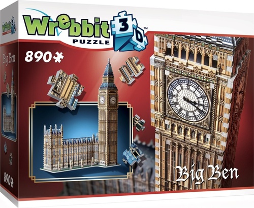 Puzzle 3D Big Ben a Westminsterský palác 890 dílků