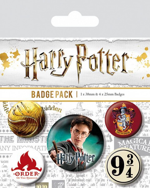 Harry Potter Sada odznaků - Nebelvír