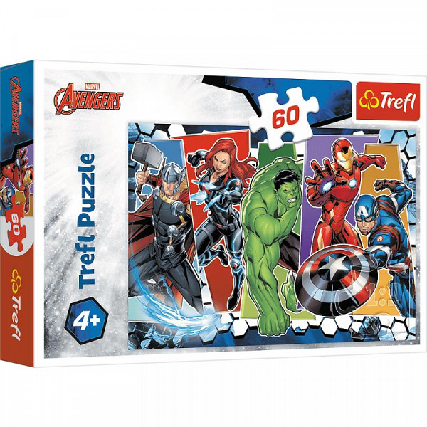 Trefl Puzzle Avengers - Neporazitelní / 60 dílků