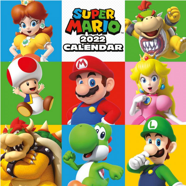 Kalendář 2022 Super Mario - nástěnný