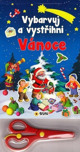Vybarvuj a vystřihni Vánoce
