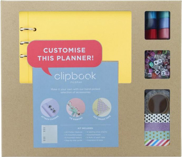 Filofax Kreativní sada Clipbook A5 - pastelová žlutá