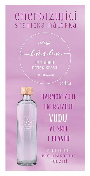 Energizující statická nálepka  průhledná 