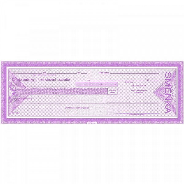 Směnky cizí zaplaťte 10 listů