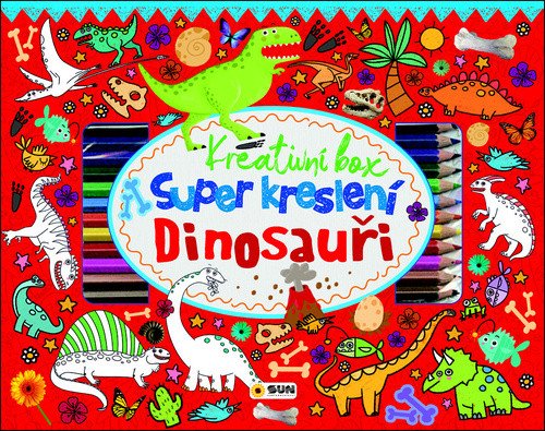 Super kreslení Dinosauři - Kreativní box