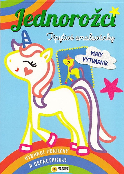 Jednorožci Třpytivé omalovánky - Malý výtvarník