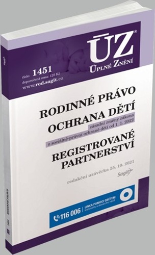 ÚZ č. 1605 - Rodinné právo, ochrana dítěte a rodiny, registrované partnerství