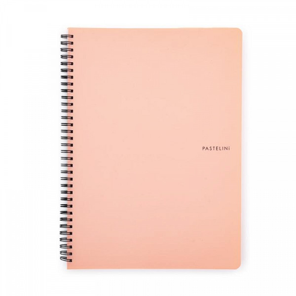 Twin wire blok A4 PP PASTELINI meruňková