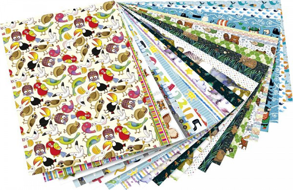 Folia Blok Designových papírů s motivem - Dětské 20 listů 270 g/m2