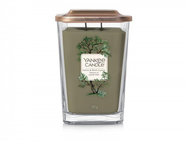 YANKEE CANDLE Vetiver & Black Cypress svíčka 553g, 2 knoty
