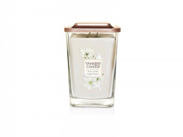 YANKEE CANDLE Sheer Linen svíčka 553g, 2 knoty