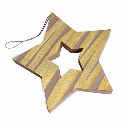 Dekorace z paper maché - Hvězda