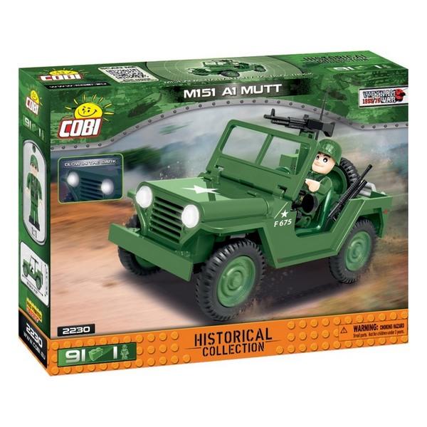Stavebnice COBI Vietnam War M151 A1 MUTT, 91 kostek, 1 f