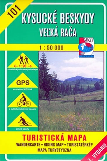 Kysucké Beskydy Veľká Rača 1:50 000
