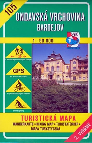 Ondavská vrchovina Bardejov 1 : 50 000