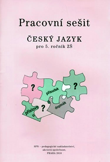 Pracovní sešit Český jazyk pro 5. ročník ZŠ
