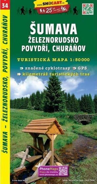 Šumava Železnorudsko Povydří Churáňov 1:50 000